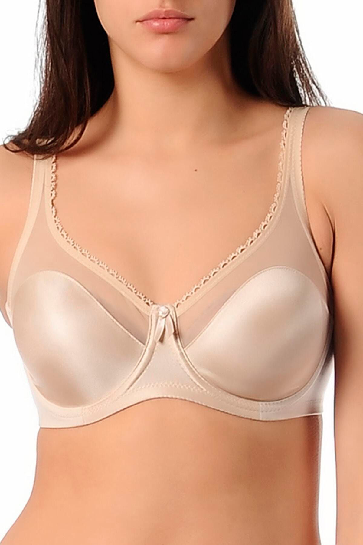 Kadın Ten Desteksiz Balenli Toparlayıcı Sütyen