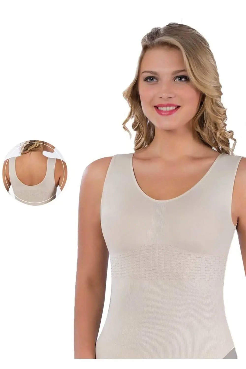 Kadın Ten Form Dikişsiz Atlet 14005