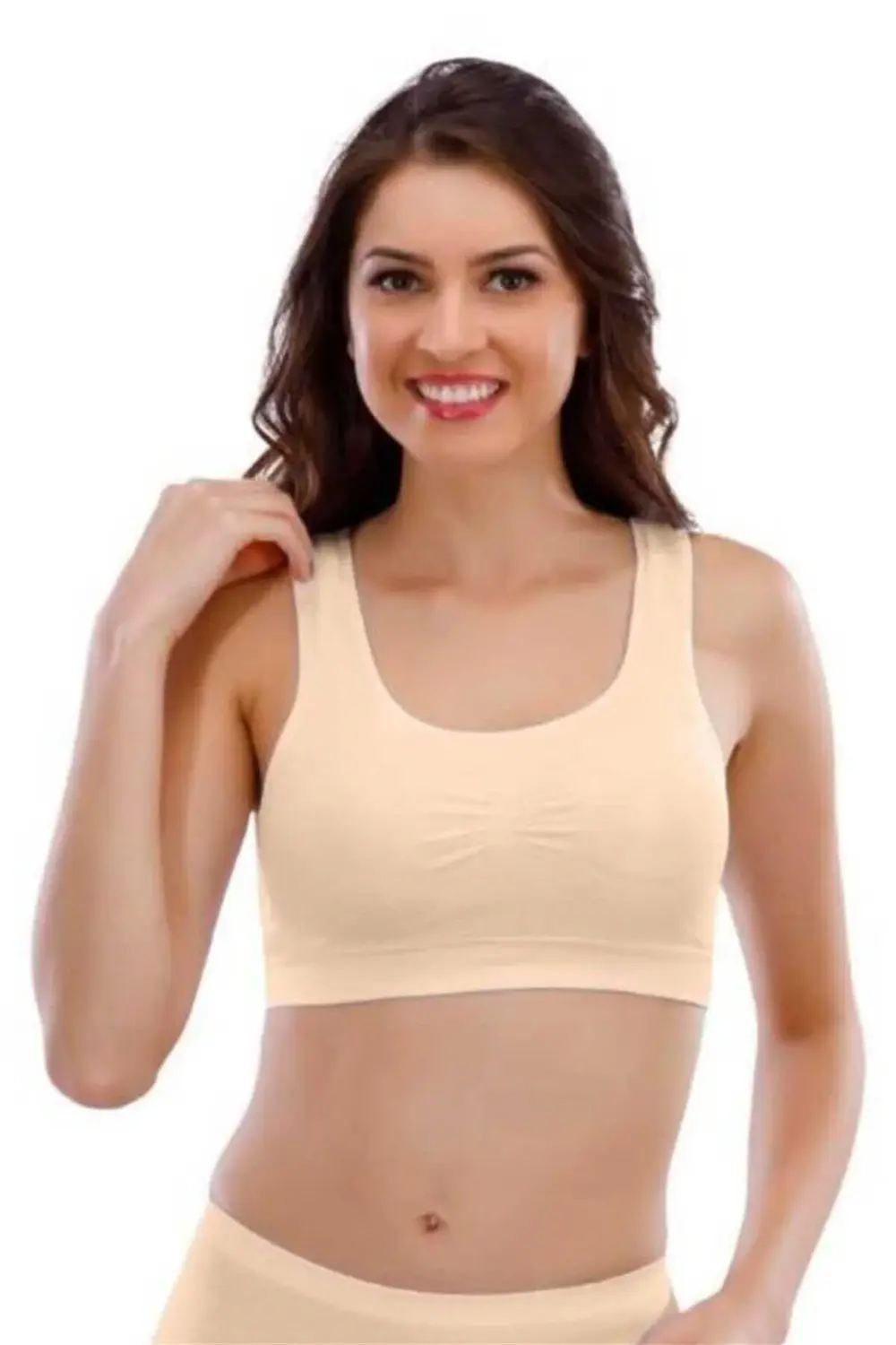 Kadın Ten Liza Pedli Kalın Askılı Büstiyer 12000