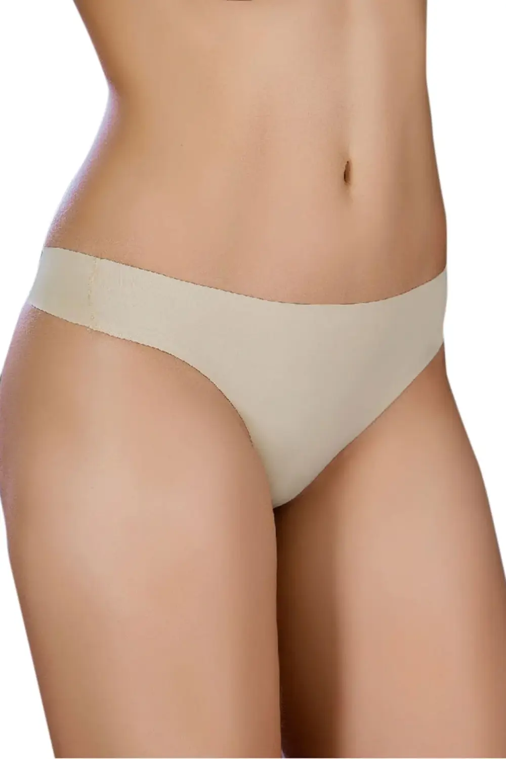 Kadın Ten Polyamid Lazer Kesim String 4003