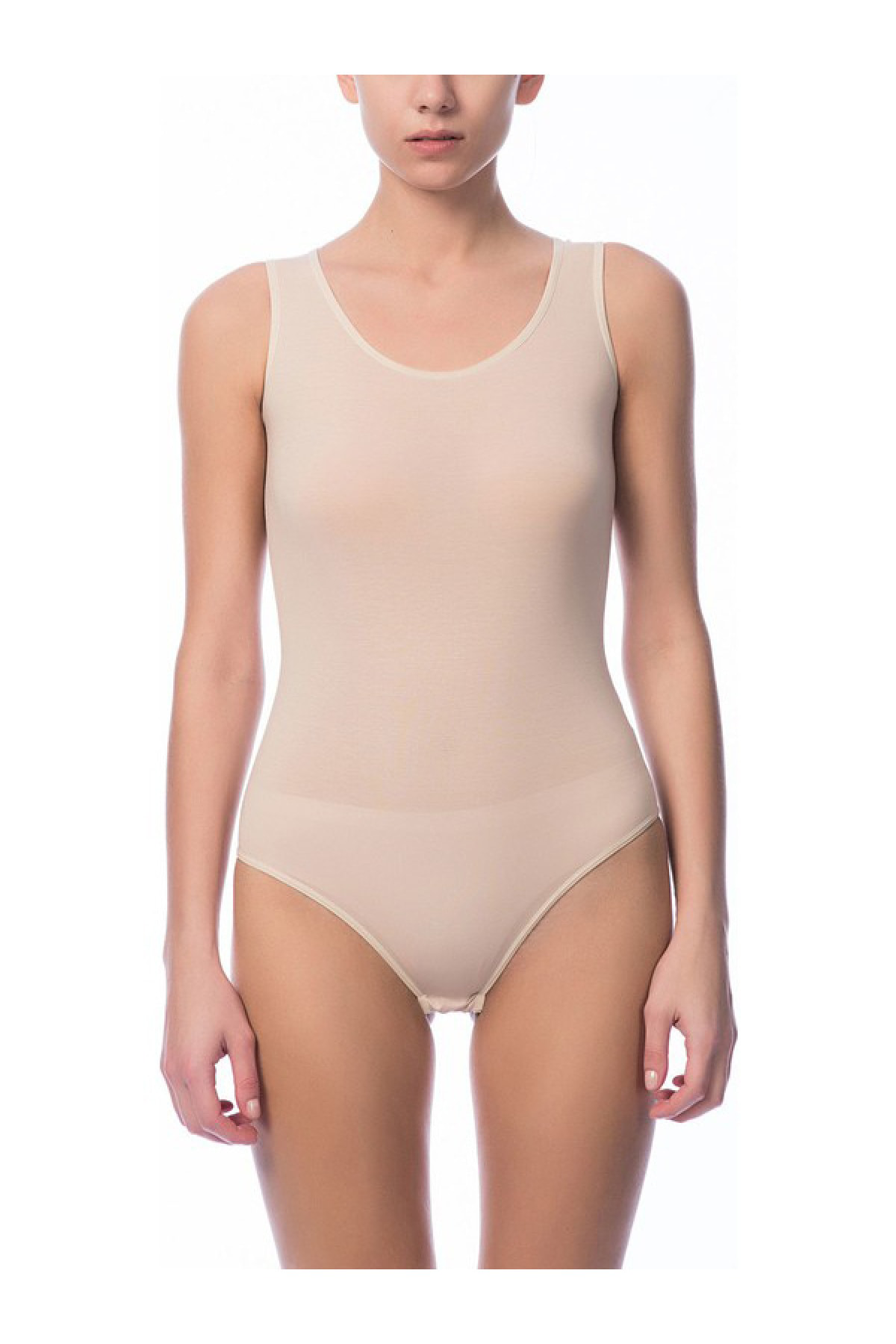 Namaldı Kadın Ten Rengi 3 Adet Kalın Askılı Çıtçıtlı Badi