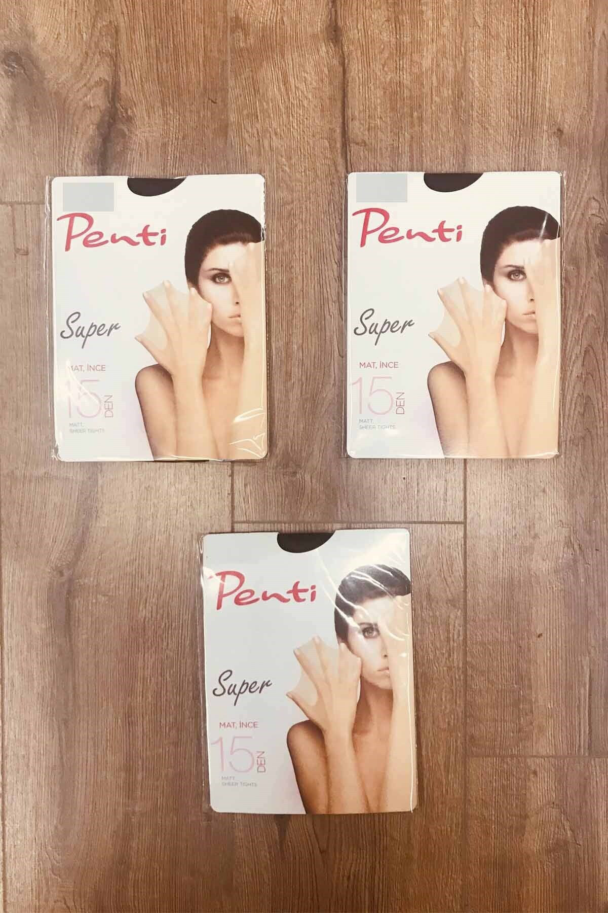 Kadın Ten Renk Süper 3'Lü Külotlu Çorap