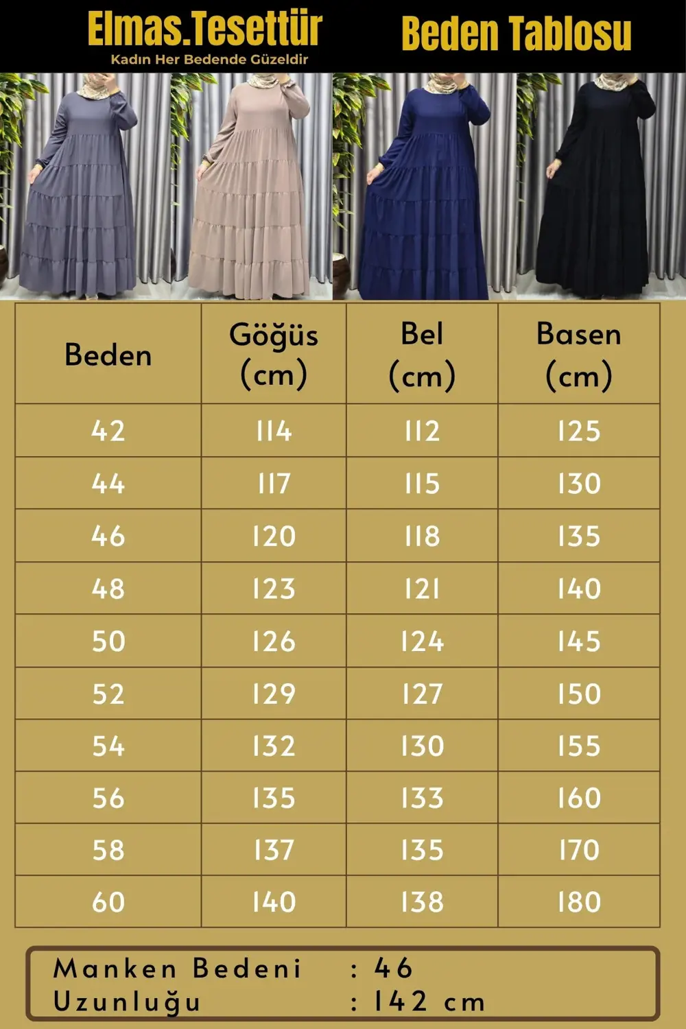 Kadın Tesettür Giyim 5 Katlı Endonezya Krebi Elbise