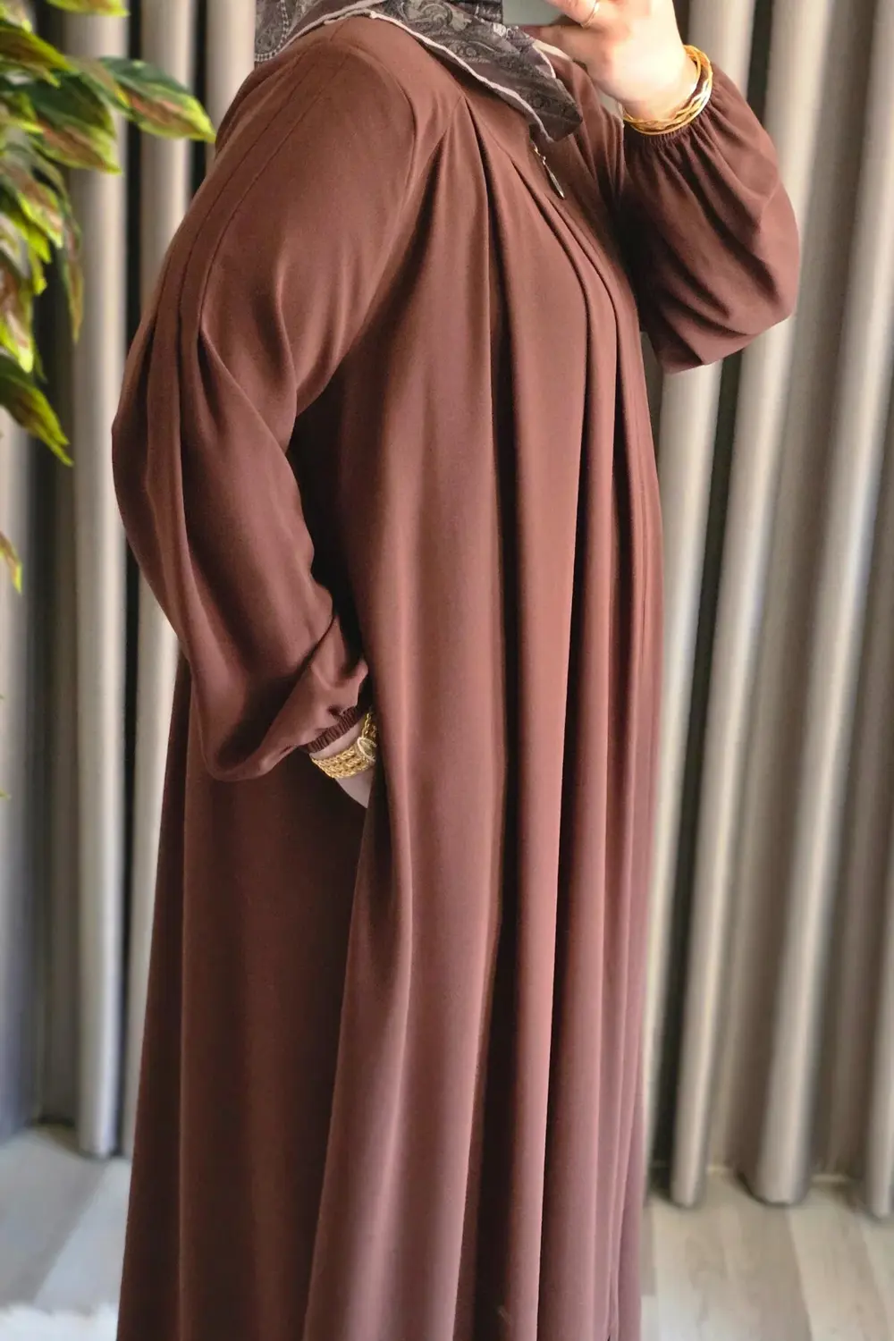 Kadın Tesettür Giyim Büyük Beden Endonezya Krebi Robalı Ferace