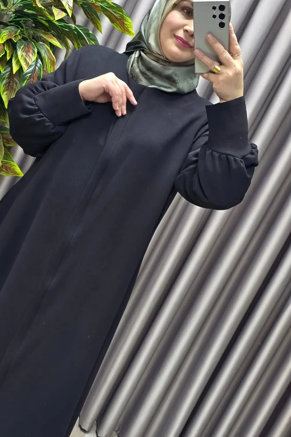 Kadın Tesettür Giyim Büyük Beden Hürrem Kol Ferace