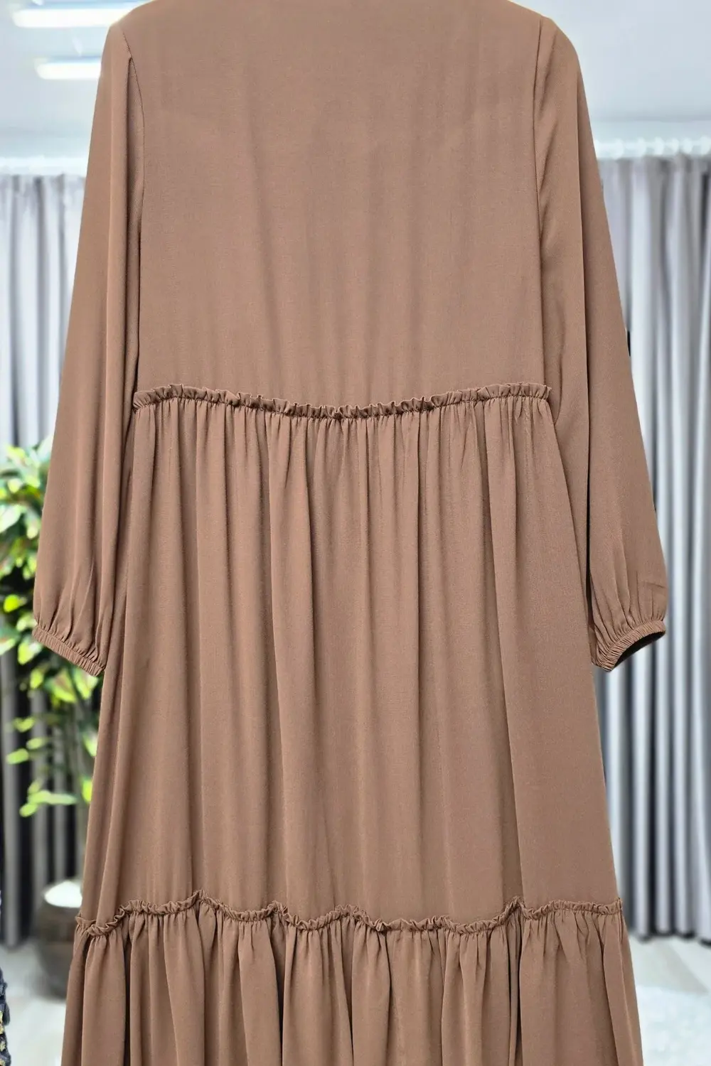 Kadın Tesettür Giyim Büyük Beden İki Katlı Ferace Kadın Tesettür Giyim Büyük Beden İki Katlı Ferace