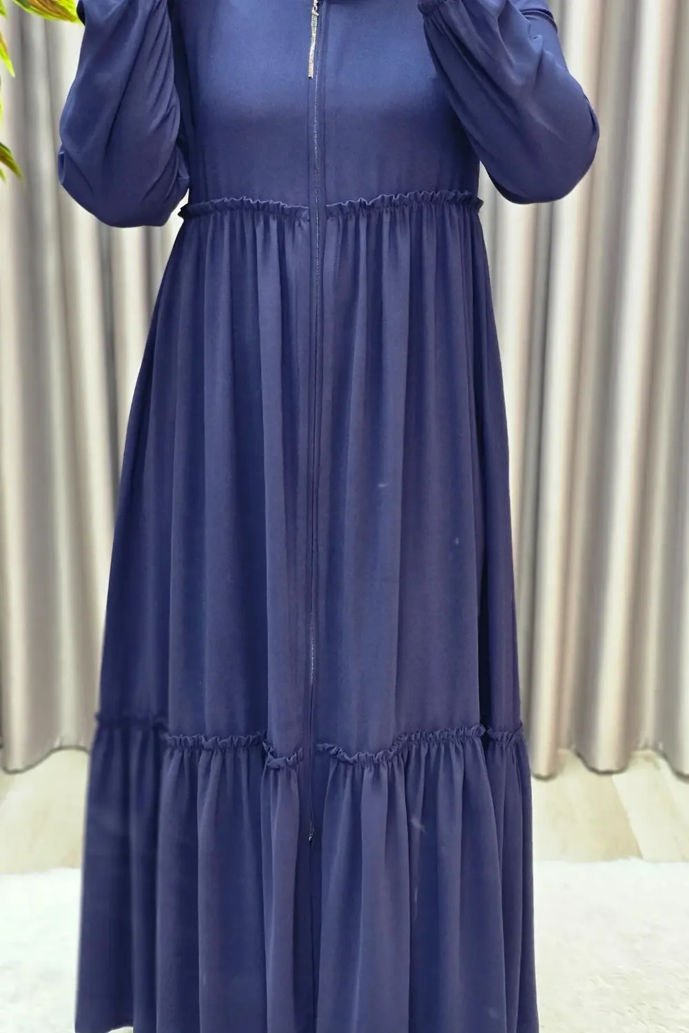 Kadın Tesettür Giyim Büyük Beden İki Katlı Ferace Kadın Tesettür Giyim Büyük Beden İki Katlı Ferace