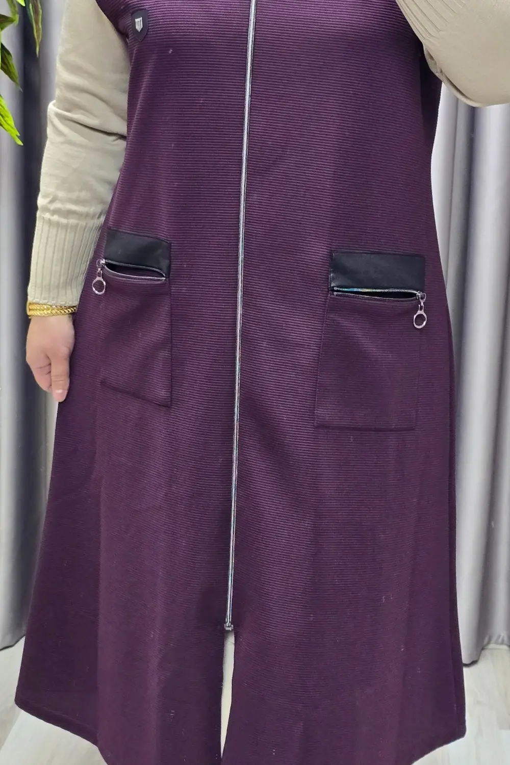 Kadın Tesettür Giyim Büyük Beden Ottoman Yelek