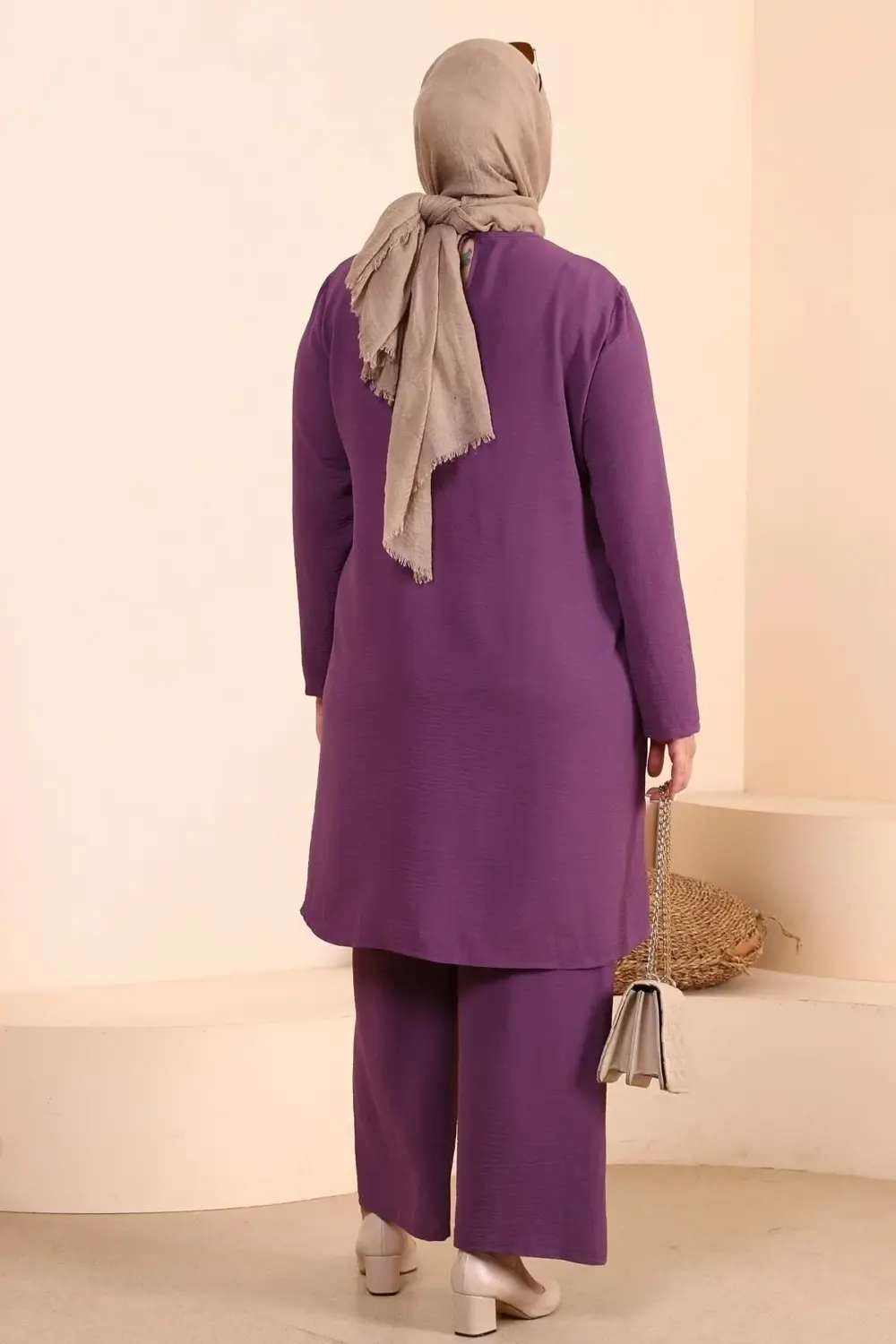 Kadin Tesettur Giyim Buyuk Beden Tesettur Ikili Takim Ayrobin Pan