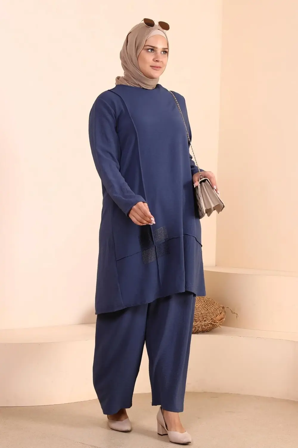 Kadin Tesettur Giyim Buyuk Beden Tesettur Ikili Takim Ayrobin Pan