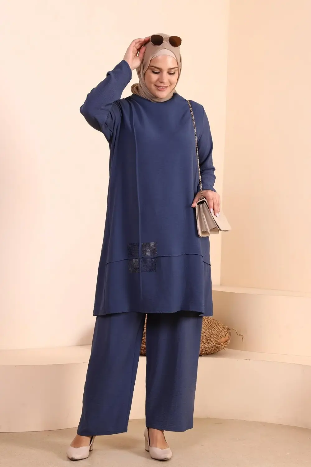 Kadin Tesettur Giyim Buyuk Beden Tesettur Ikili Takim Ayrobin Pan