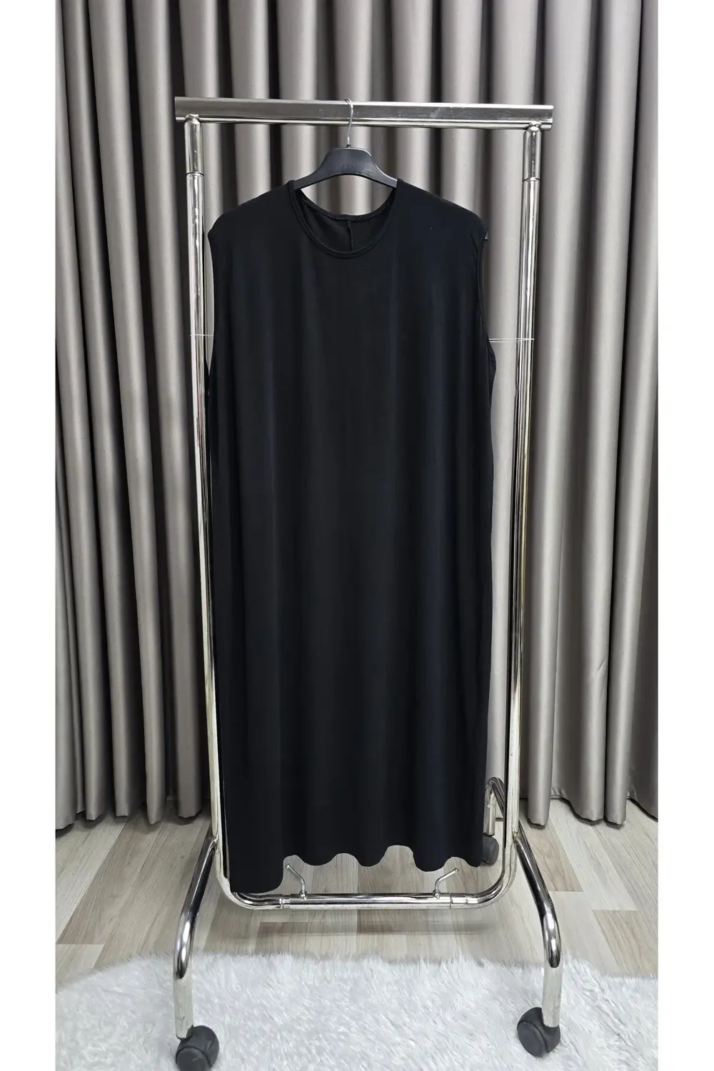 Kadın Tesettür Giyim Uzun Kurtarıcı İçlik Elbise