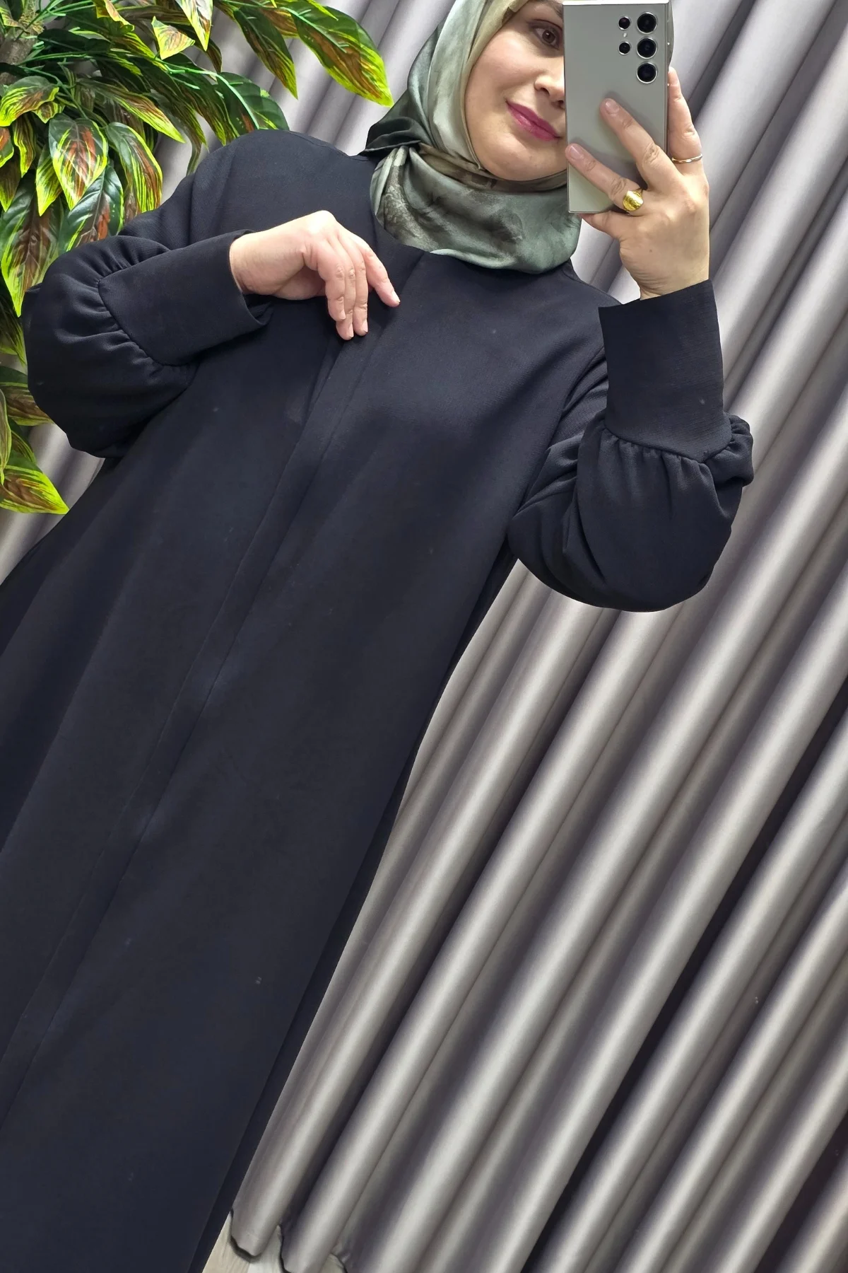 Kadın Tesettür Giyim Büyük Beden Hürrem Kol Ferace