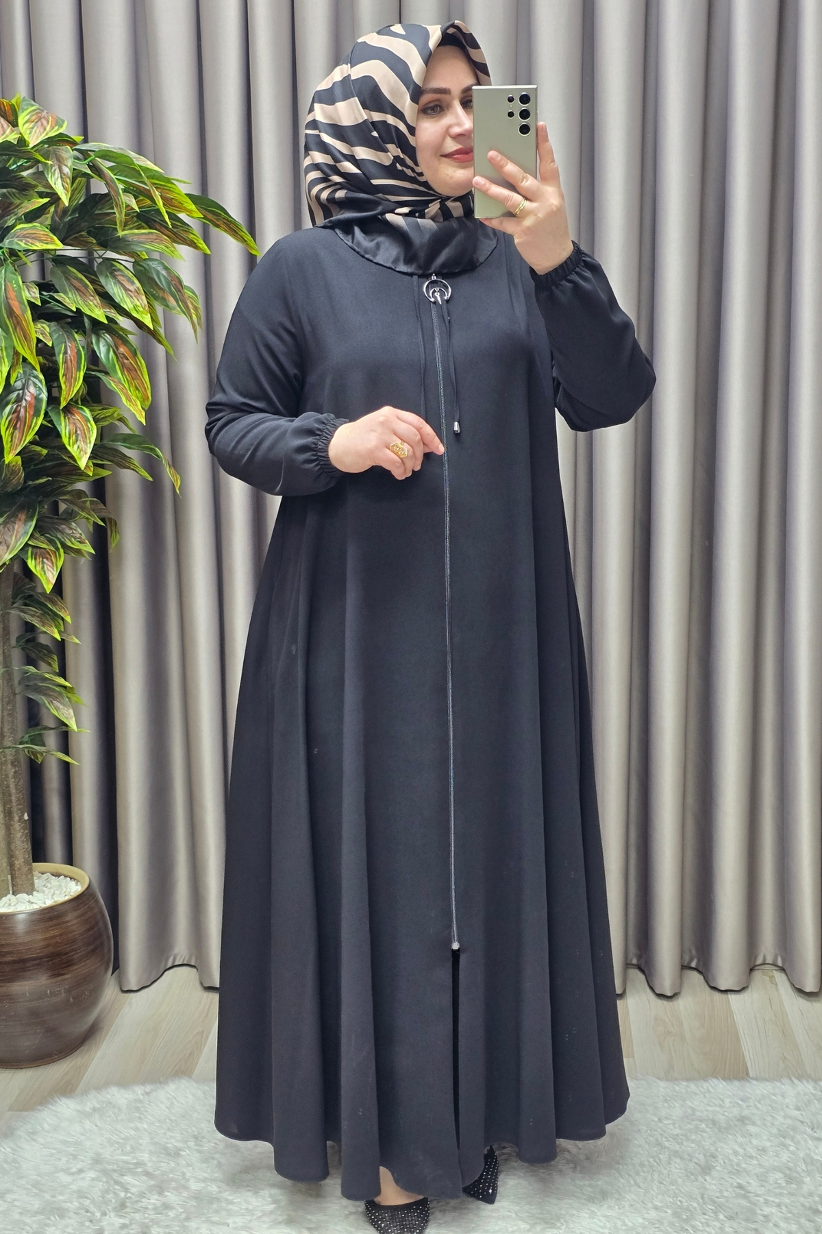 Kadın Tesettür Giyim Büyük Beden Ferace