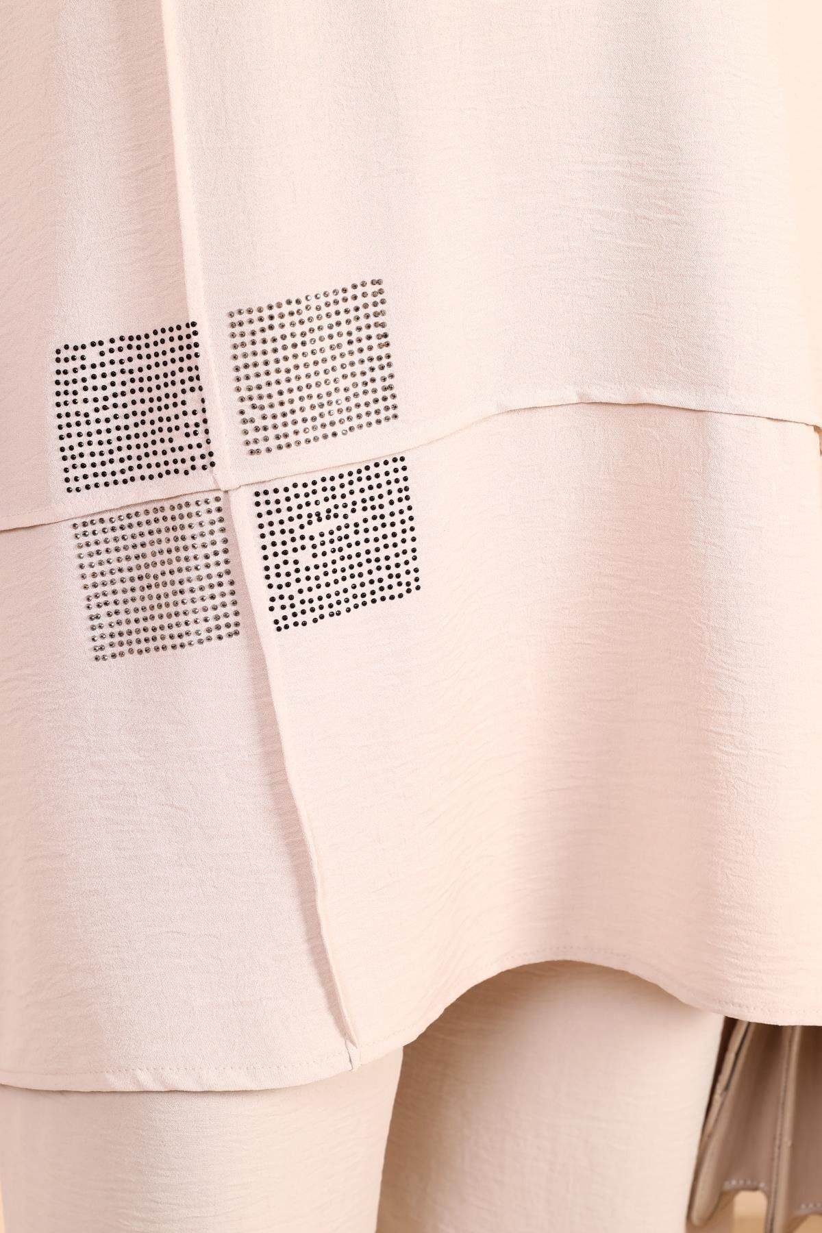 Ferace Kadin Tesettur Giyim Buyuk Beden Tesettur İkili Takim Ayrobin Pan