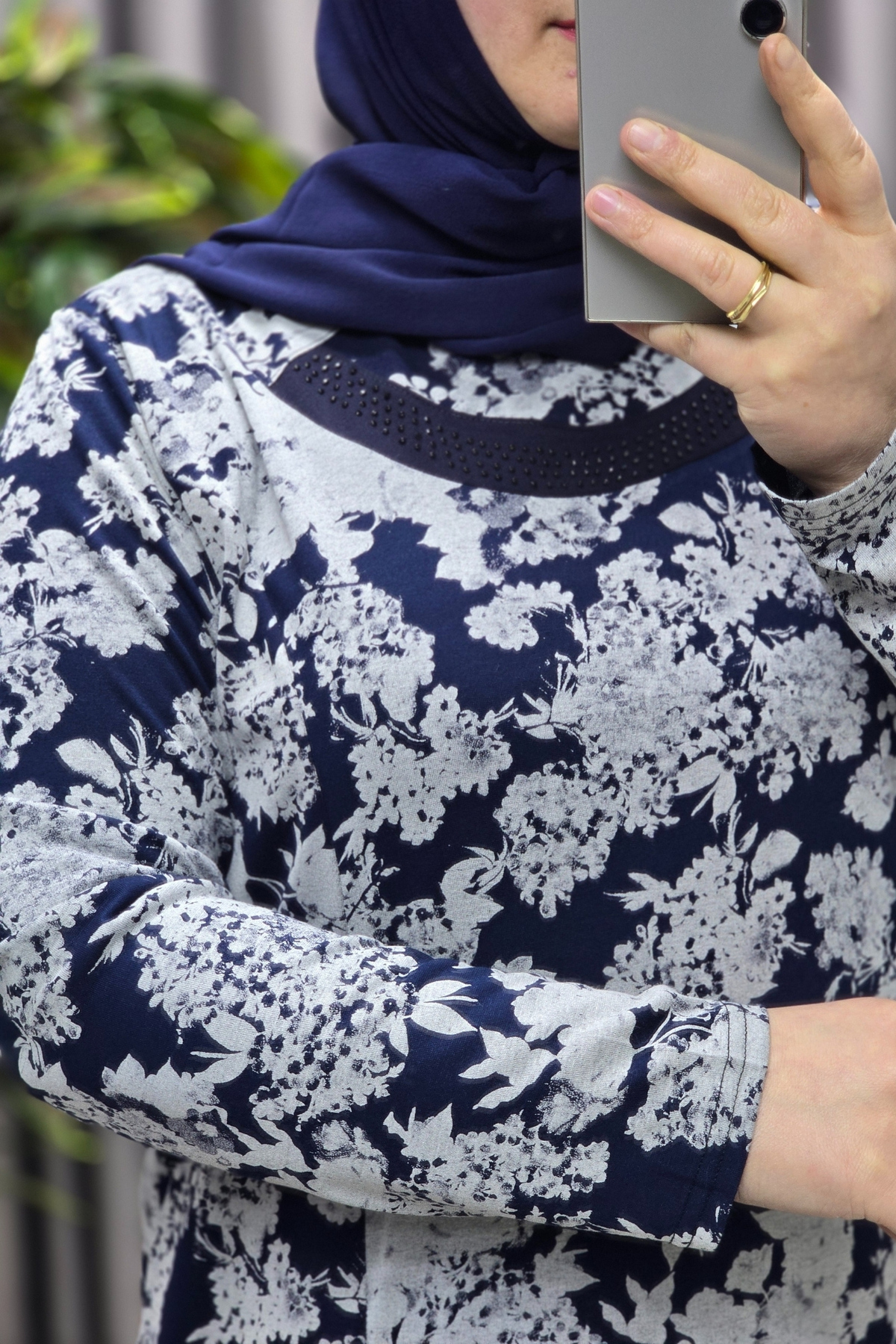 Kadın Tesettür Giyim Büyük Beden Pamuklu Anne Elbise