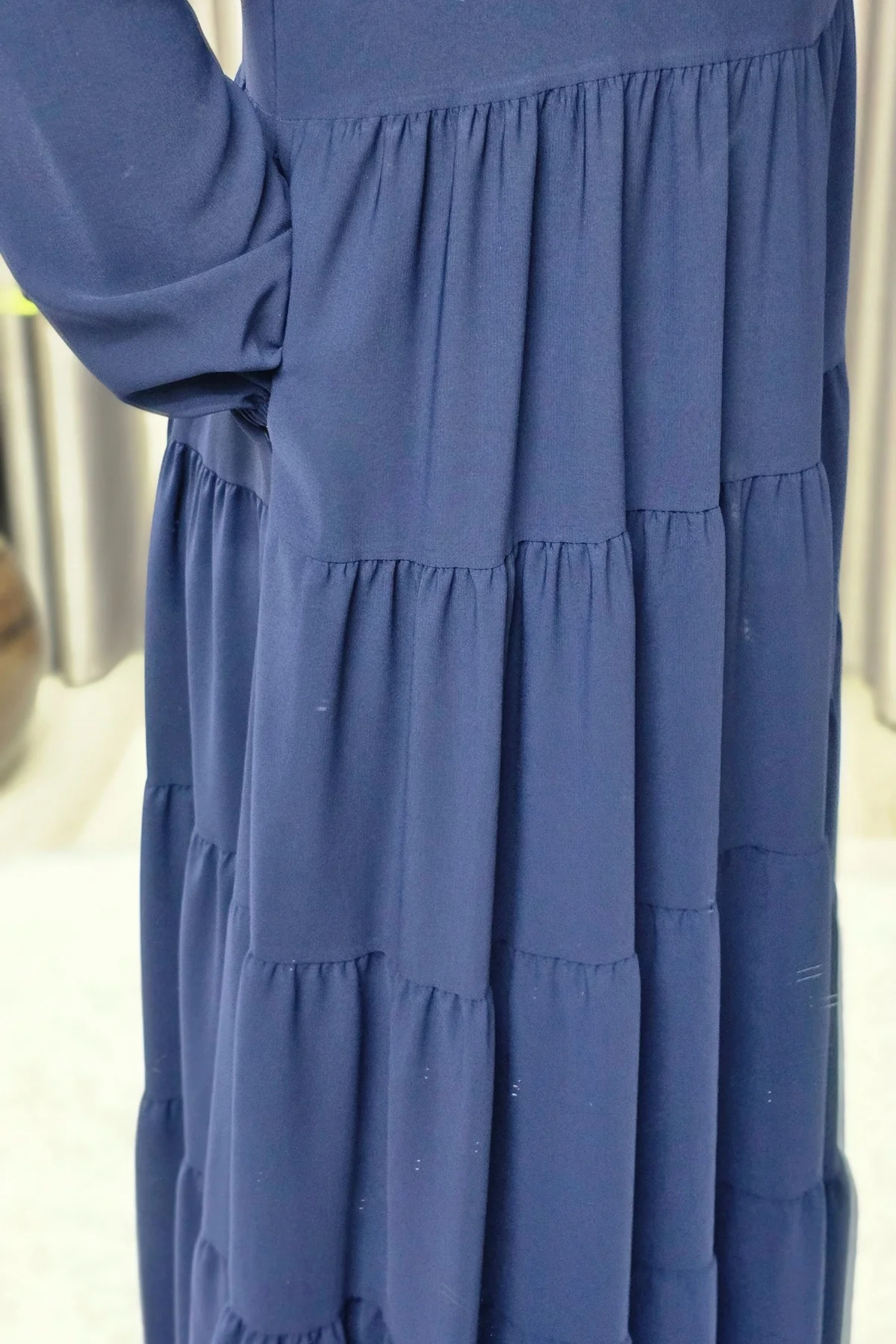 Kadın Tesettür Giyim 5 Katlı Endonezya Krebi Elbise