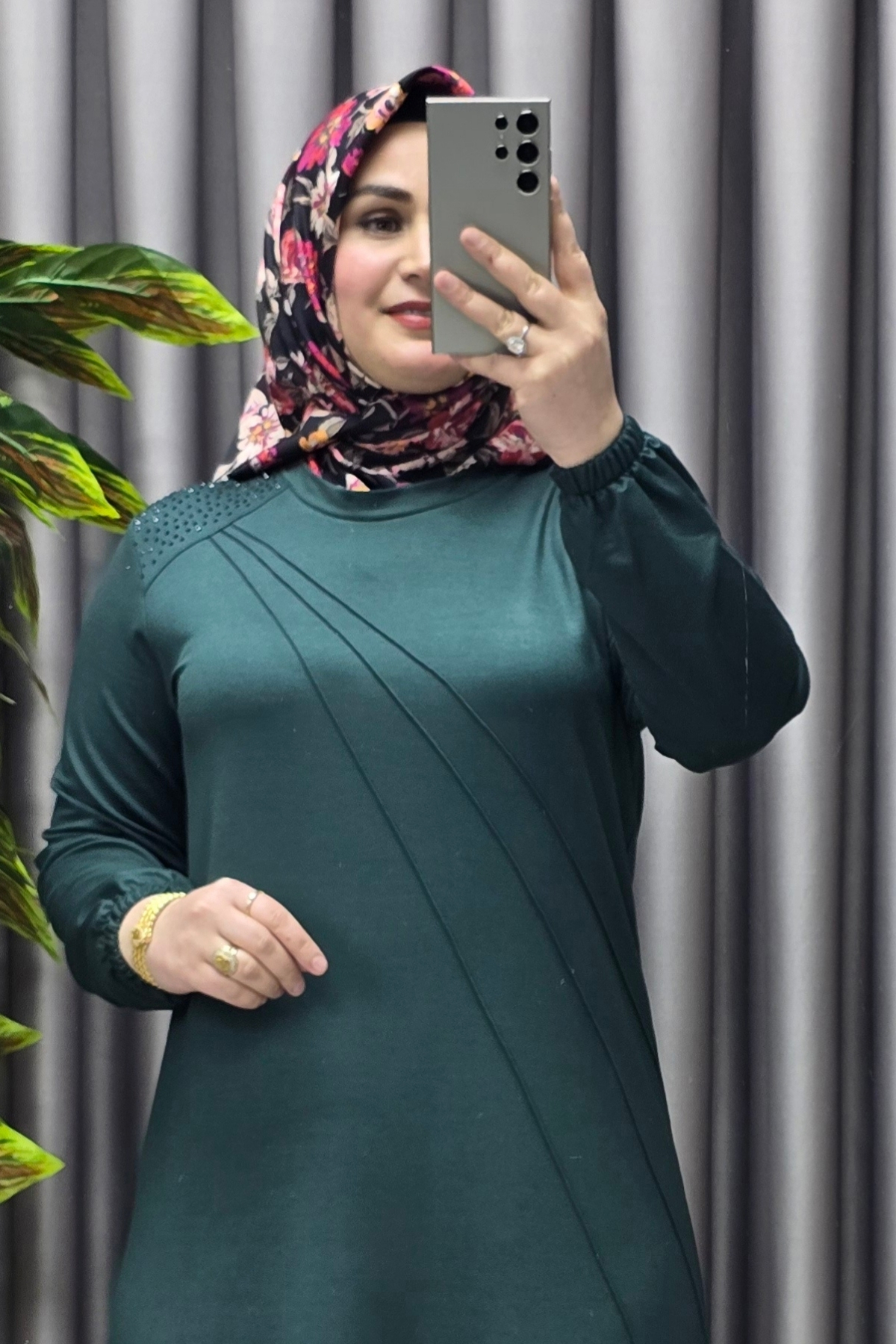 Kadın Tesettür Giyim Büyük Beden Eda Elbise