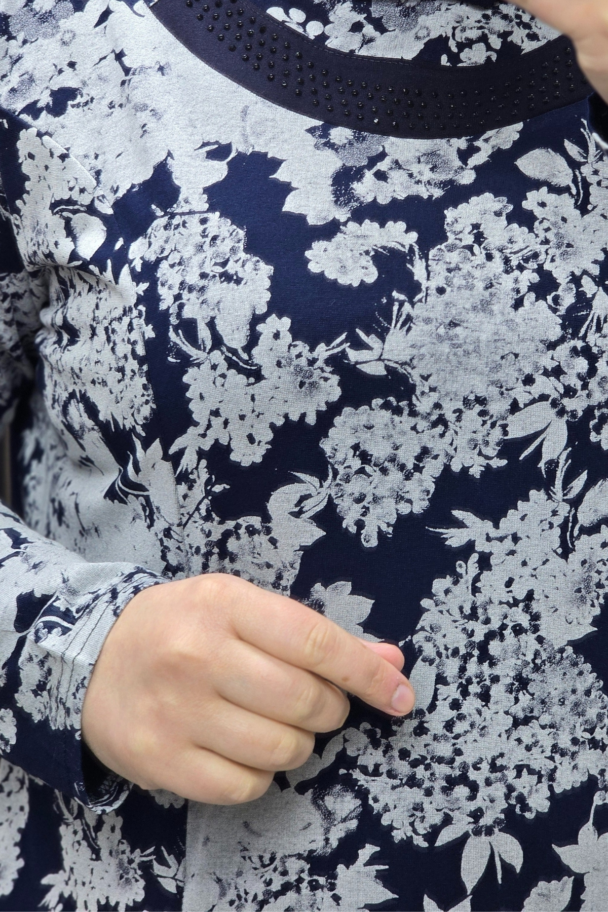 Kadın Tesettür Giyim Büyük Beden Pamuklu Anne Elbise