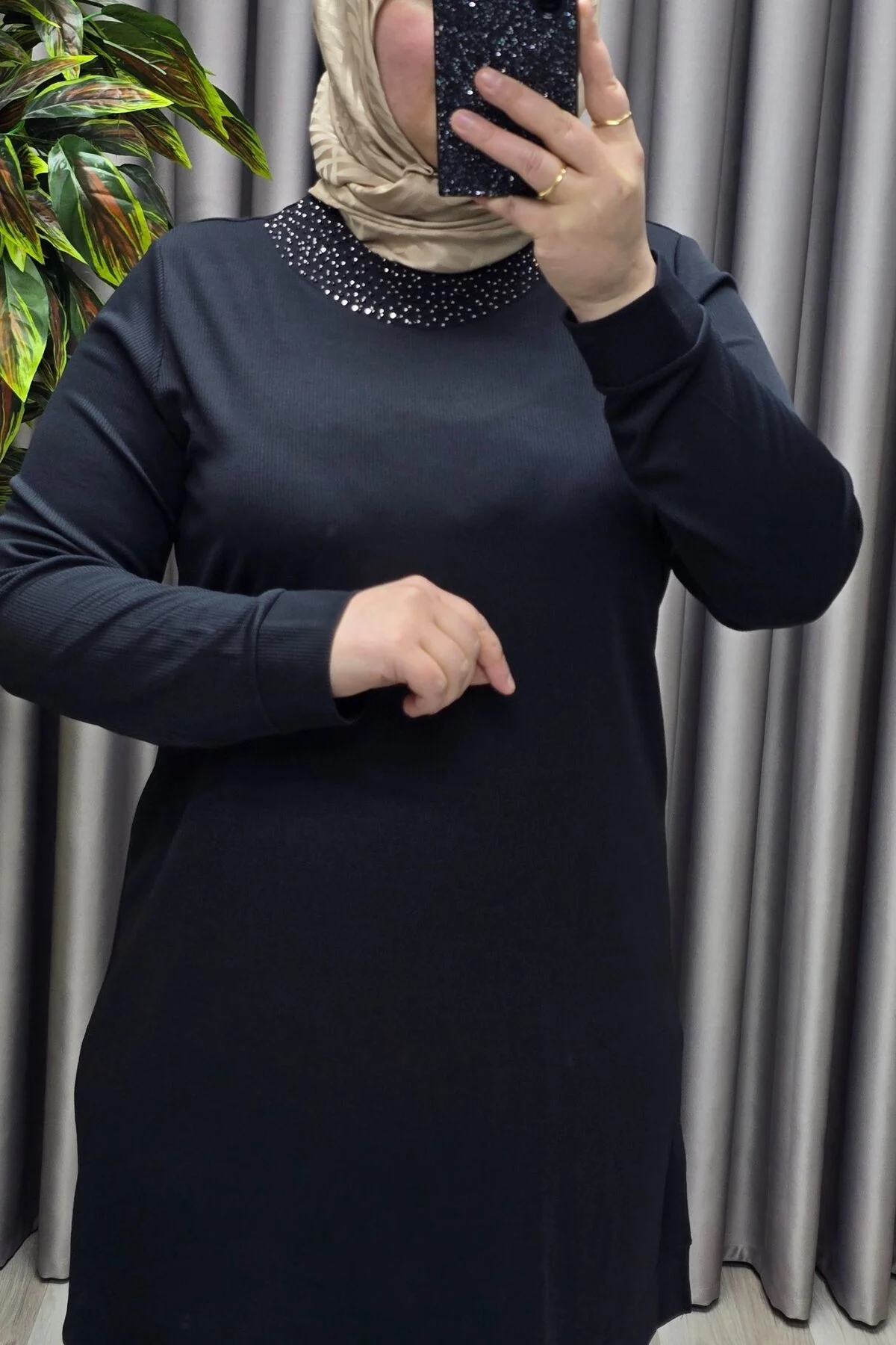 Kadın Tesettür Giyim Büyük Beden Fitilli Pantolonlu Ecrin İkili Takım Kadın Tesettür Giyim Büyük Beden Fitilli Pantolonlu Ecrin İkili Takım