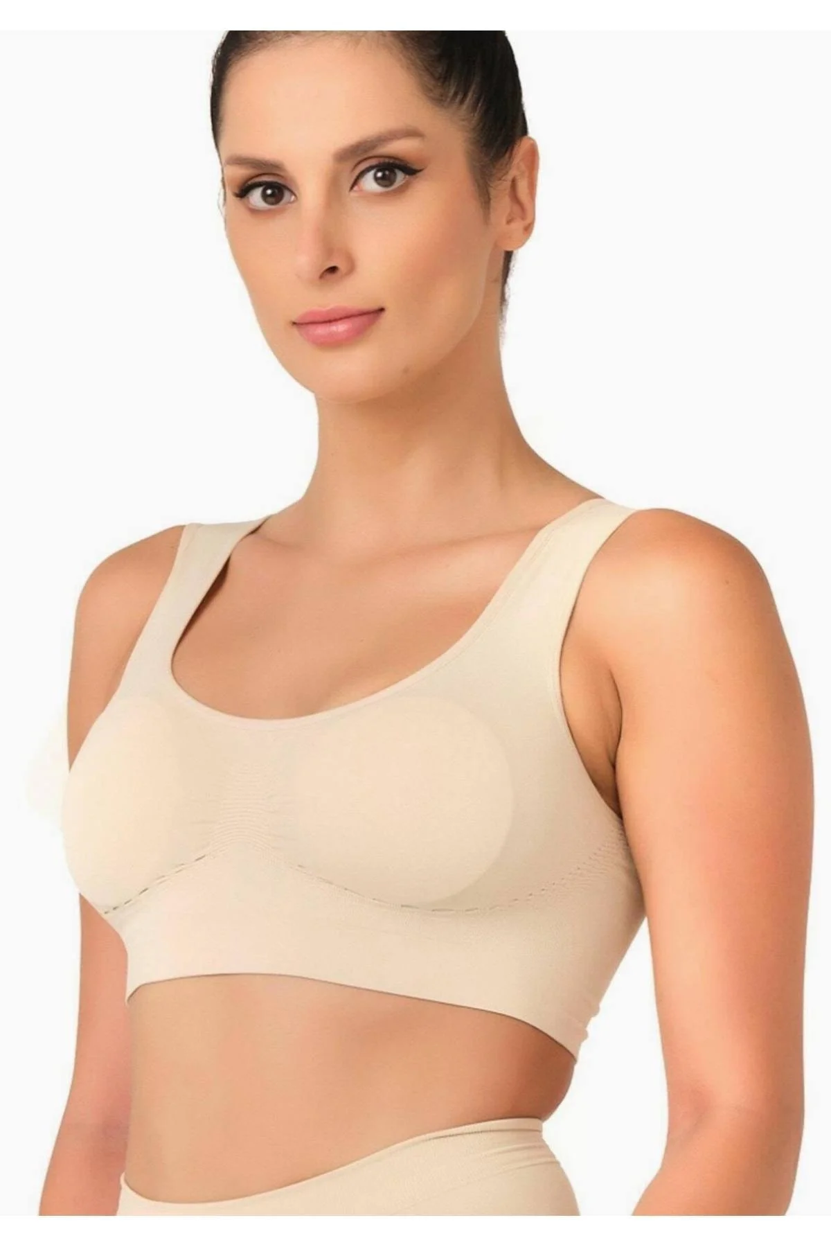 Kadın Toparlayıcı Pedli Sporcu Sütyen Yeni Sezon (1 Adet Ekonomik