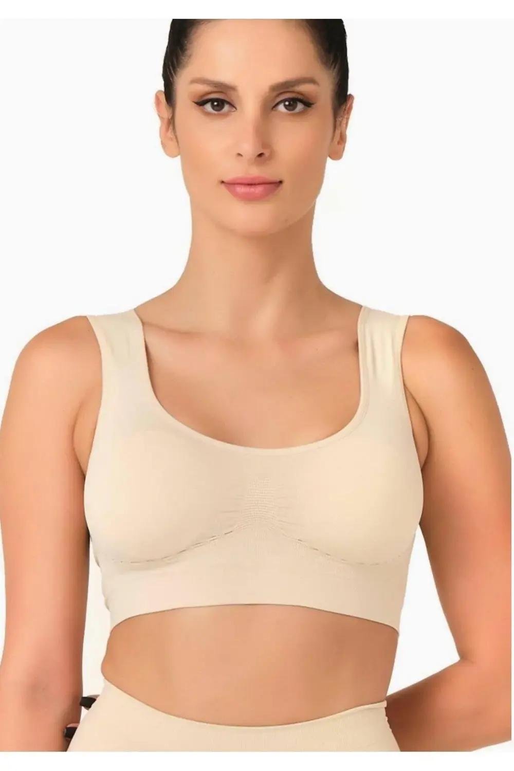 Kadın Toparlayıcı Pedli Sporcu Sütyen Yeni Sezon (1 Adet Ekonomik
