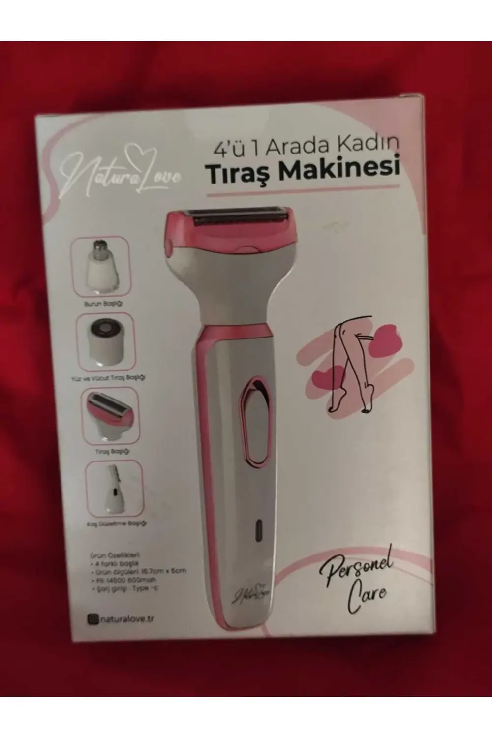 Kadın Traş Makinesi 4' ü Bir Arada