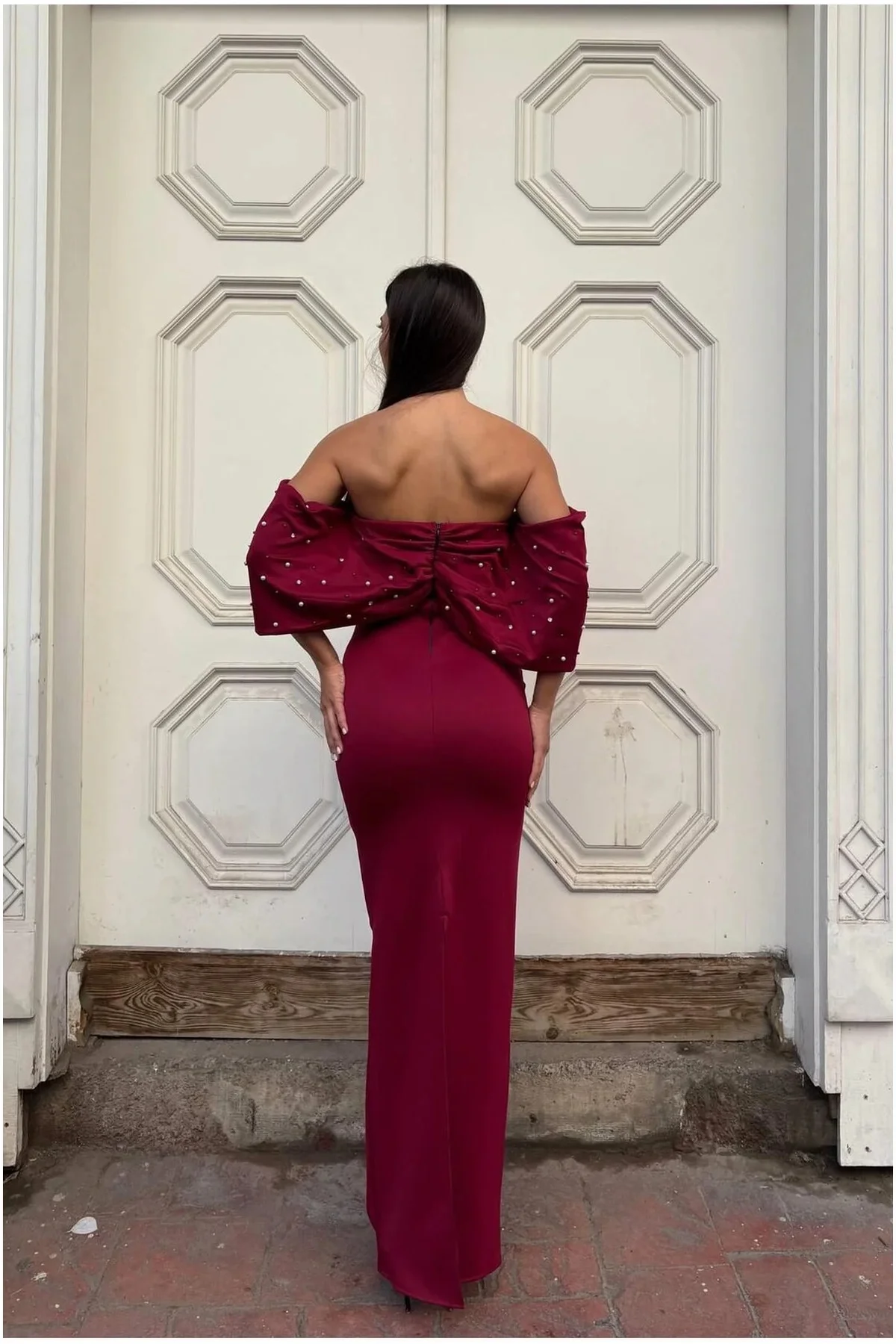 Kadın Trend Model Esnek Tül Kumaş Straplez Abiye Elbise Kadın Trend Model Esnek Tül Kumaş Straplez Abiye Elbise