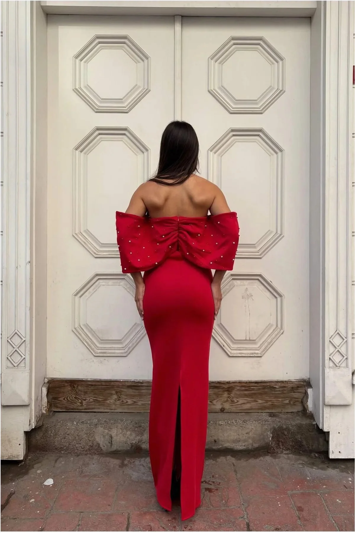 Kadın Trend Model Esnek Tül Kumaş Straplez Abiye Elbise Kadın Trend Model Esnek Tül Kumaş Straplez Abiye Elbise