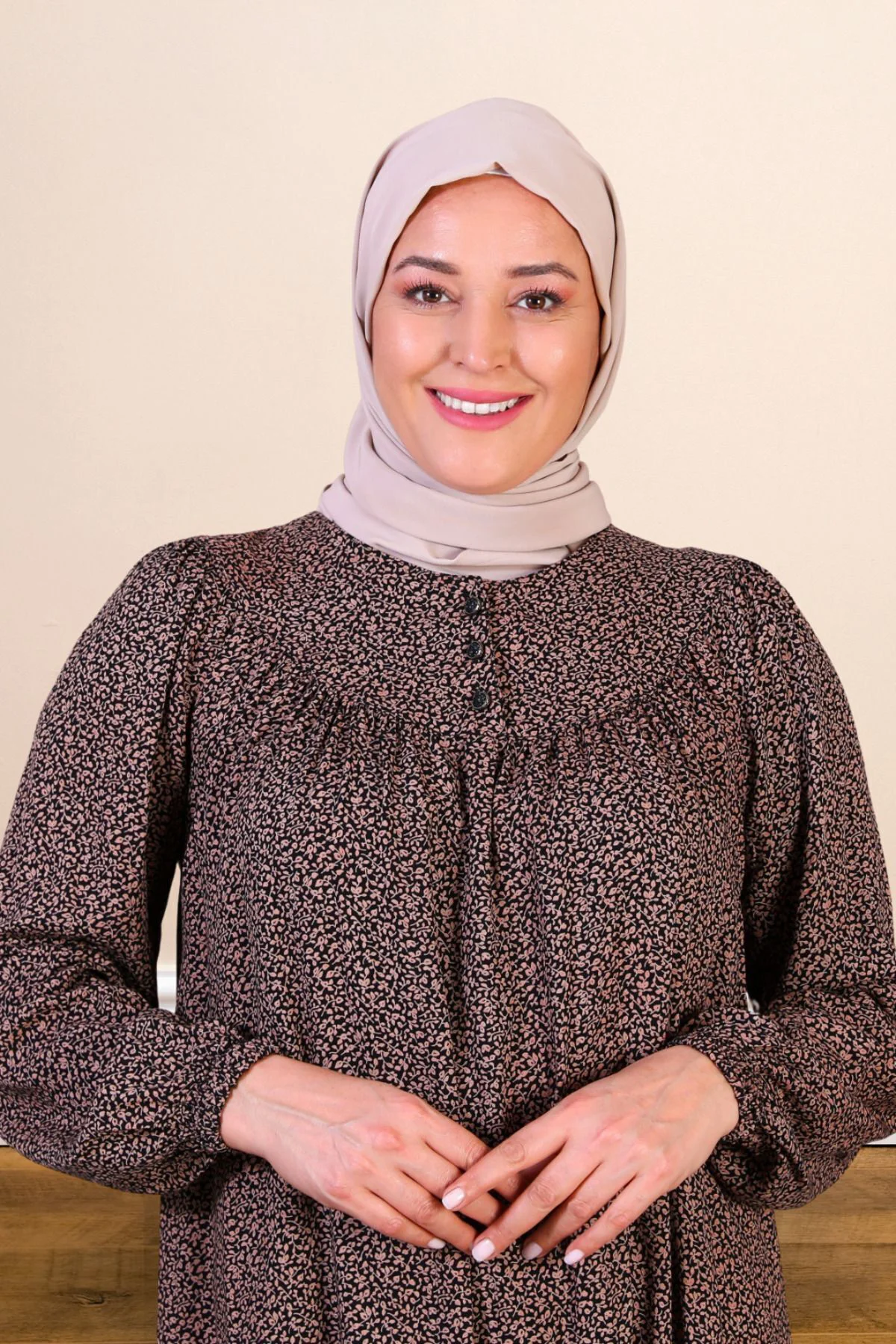 Kadın Uzun Çıtır Desen Yazlık Elbise