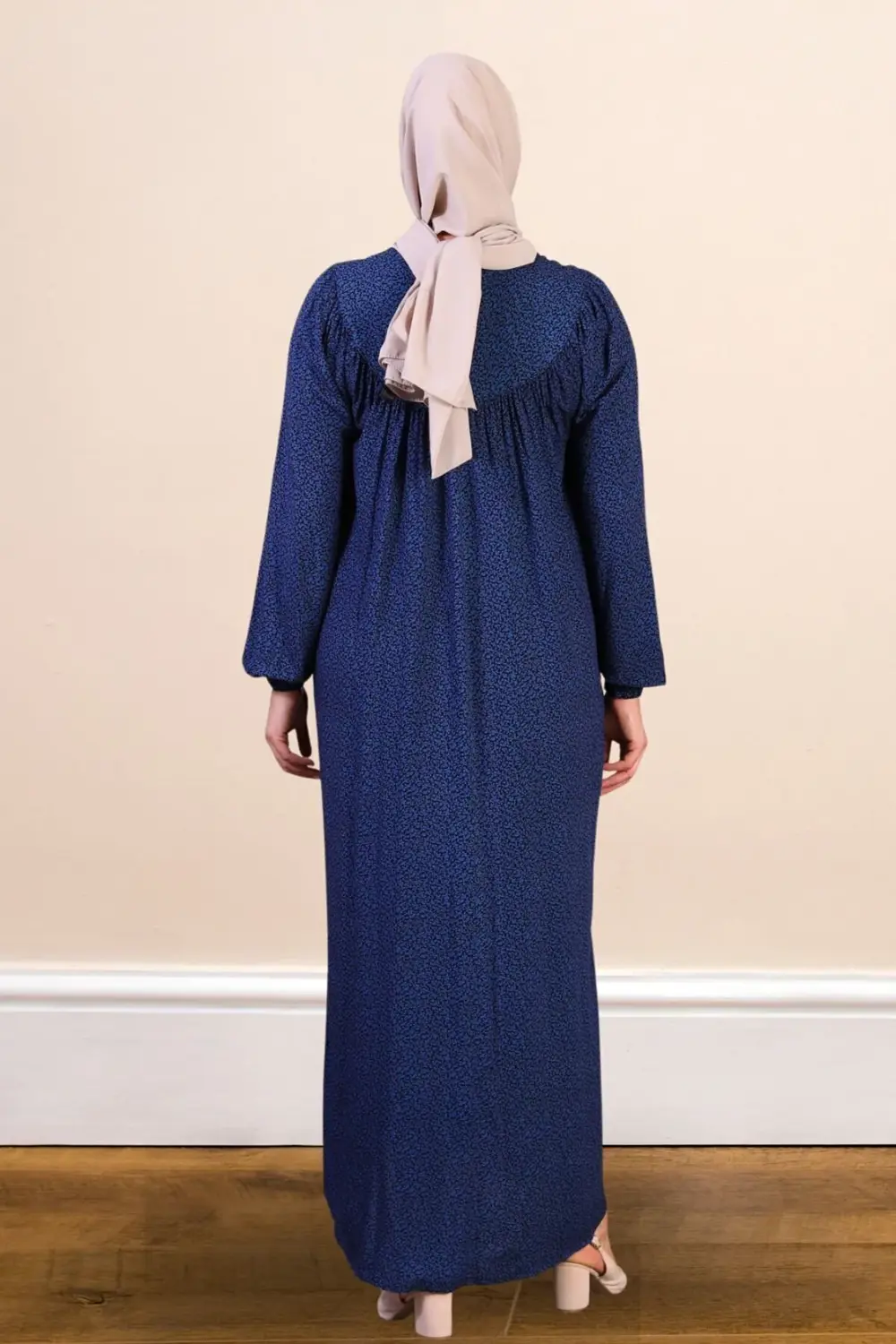 Kadın Uzun Çıtır Desen Yazlık Elbise