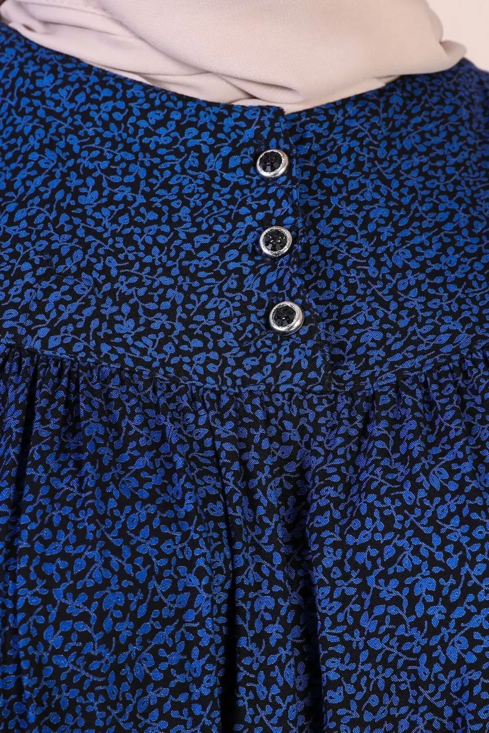 Kadın Uzun Çıtır Desen Yazlık Elbise