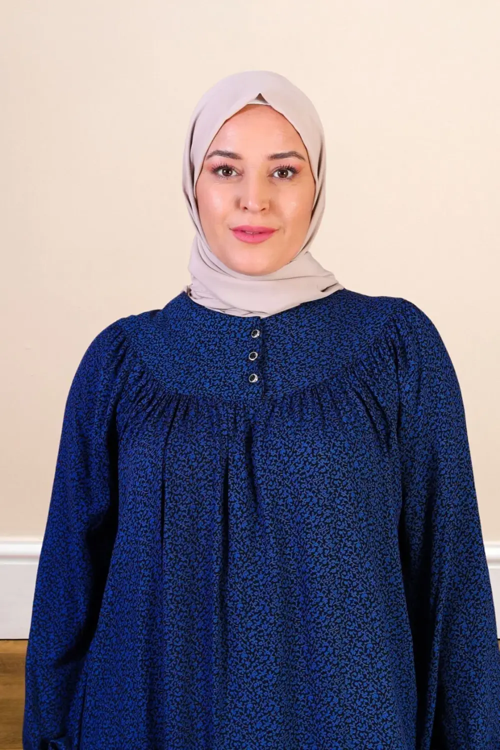 Kadın Uzun Çıtır Desen Yazlık Elbise