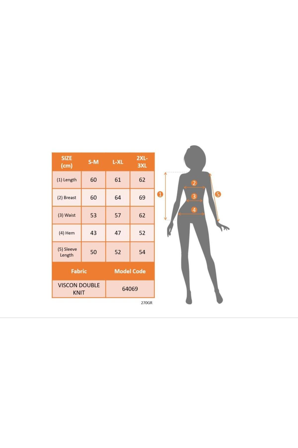 Creis Kadın Uzun Kollu Bisiklet Yaka Desenli Viskon İki İplik Bluz