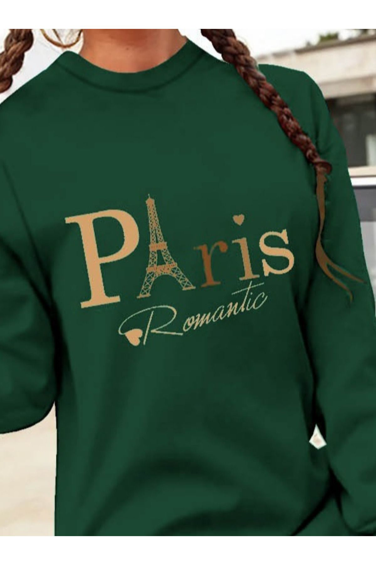 Kadın Uzun Kollu Bisiklet Yaka Yazılı Kısa Viskon Iki Iplik Elbis