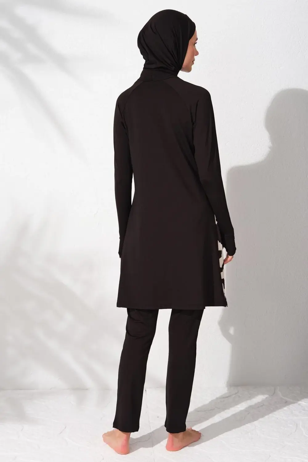 Kadın Uzun Kollu Desenli Tesettür Mayo 231918