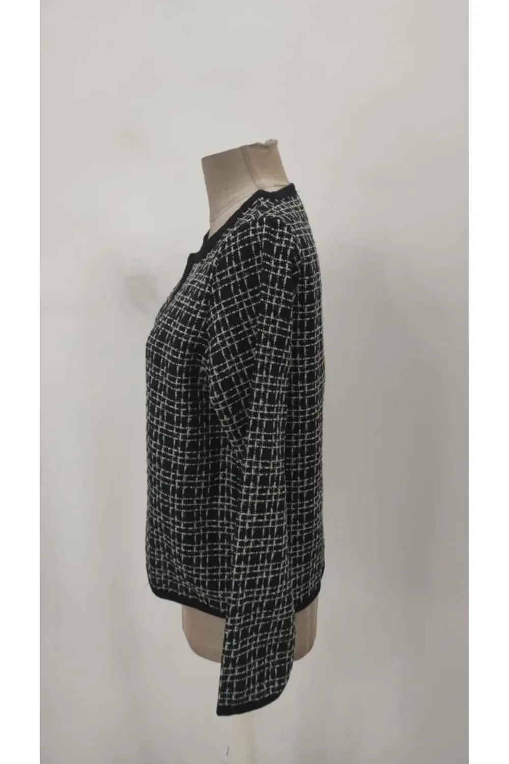 Kadın Uzun Kollu önü Açık şanel Kısa Ceket