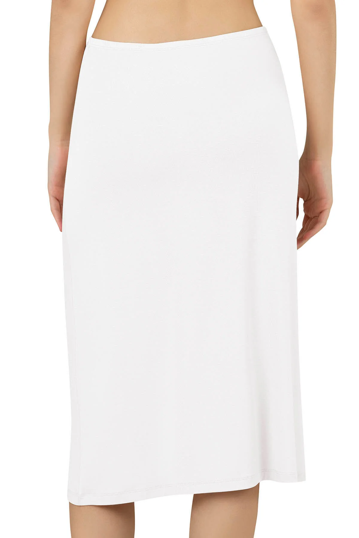 Kadın Viskon Diz Altı Uzun Astar Jüpon Kombinezon