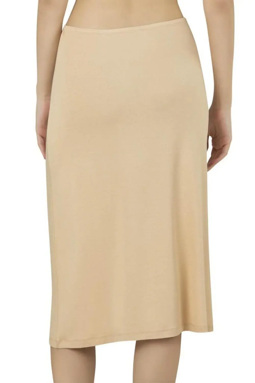 Kadın Viskon Diz Altı Uzun Astar Jüpon Kombinezon