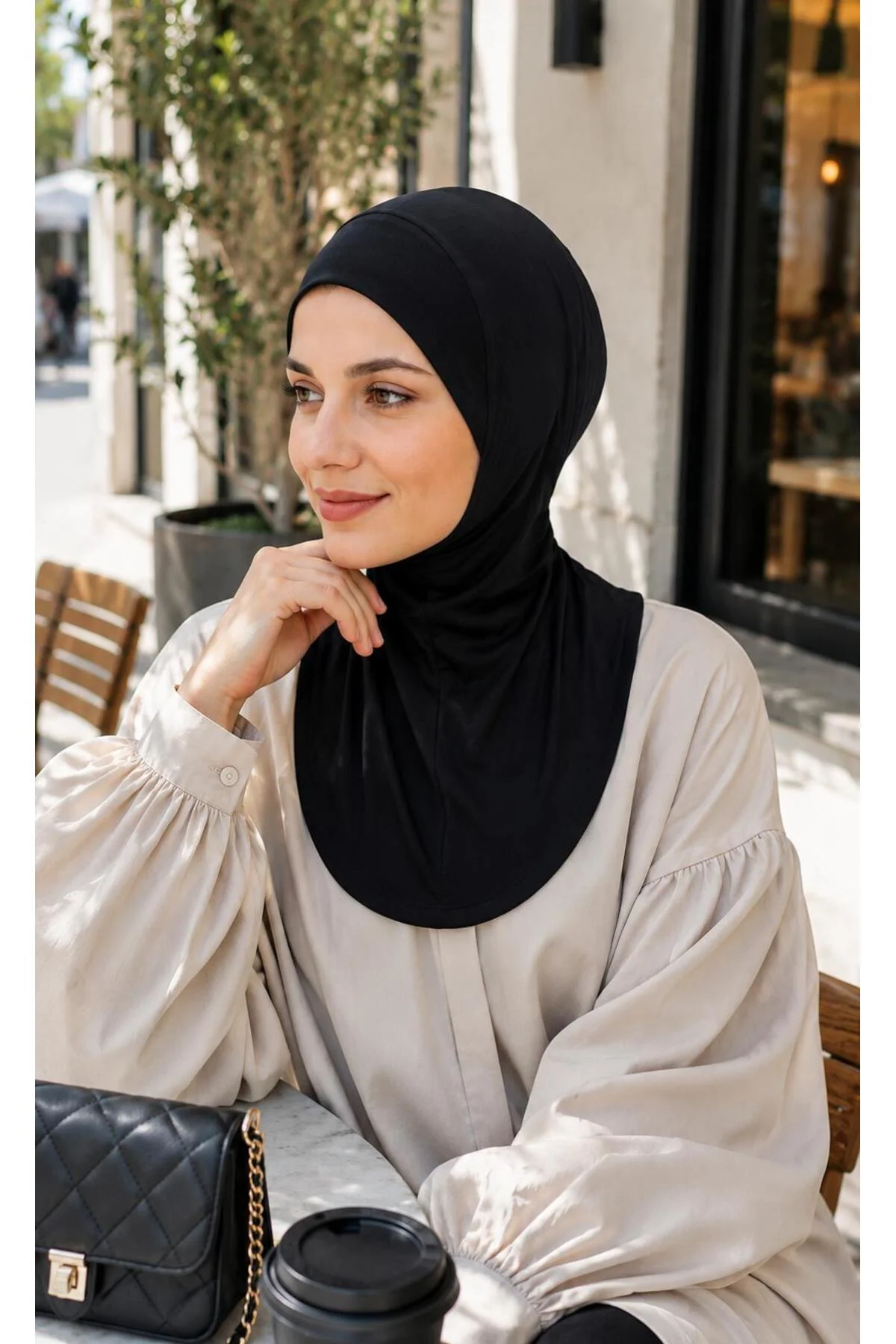 Kadın Viskon Kumaş Boyunluklu Bone, Hazır pratik Tesettür Bone, Terletmez Esnek Bone Fiyatı, Yorumları ve Özellikleri