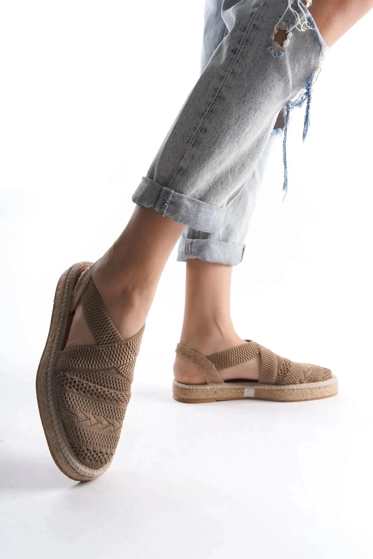 Kadın Vizon Espadril Ayakkabı TR19MY01D