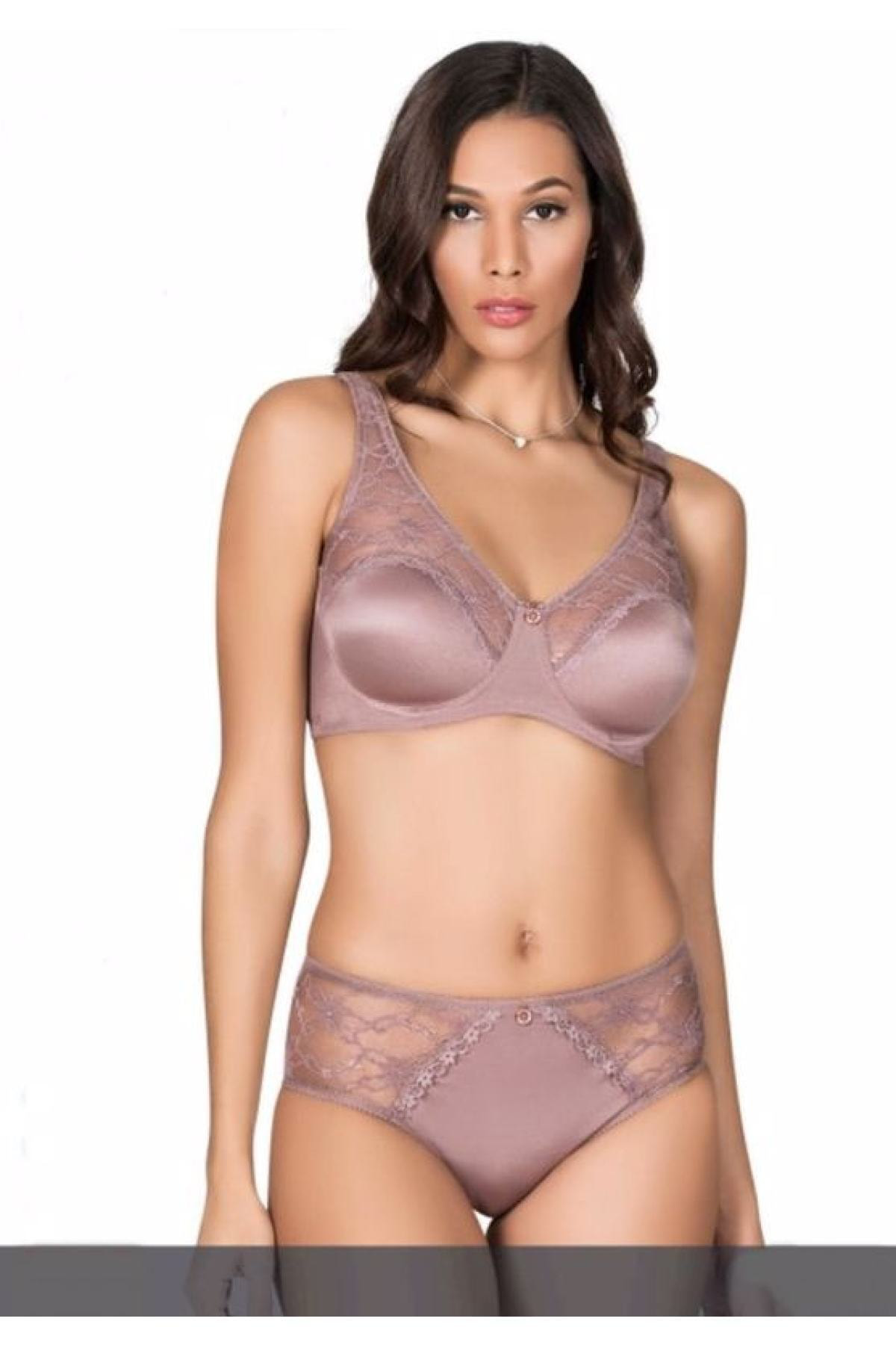 Kadın Vizon Pembe Toparlayıcı Soft Kaplı Sütyen Külot Takım