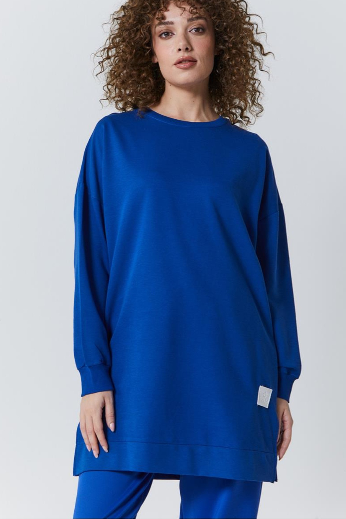 Meyar Kadın Yan Yırtmaçlı Mevsimlik Uzun Tunik