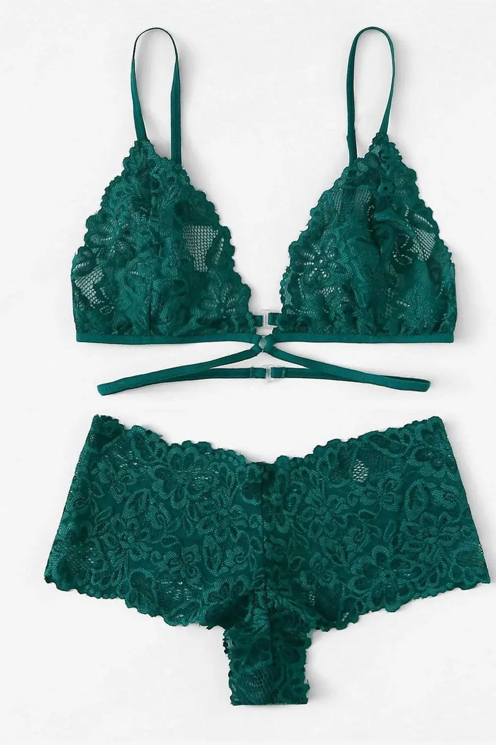 Pilelistore Kadın Yeşil Özel Şık Sütyen Külot Takımı