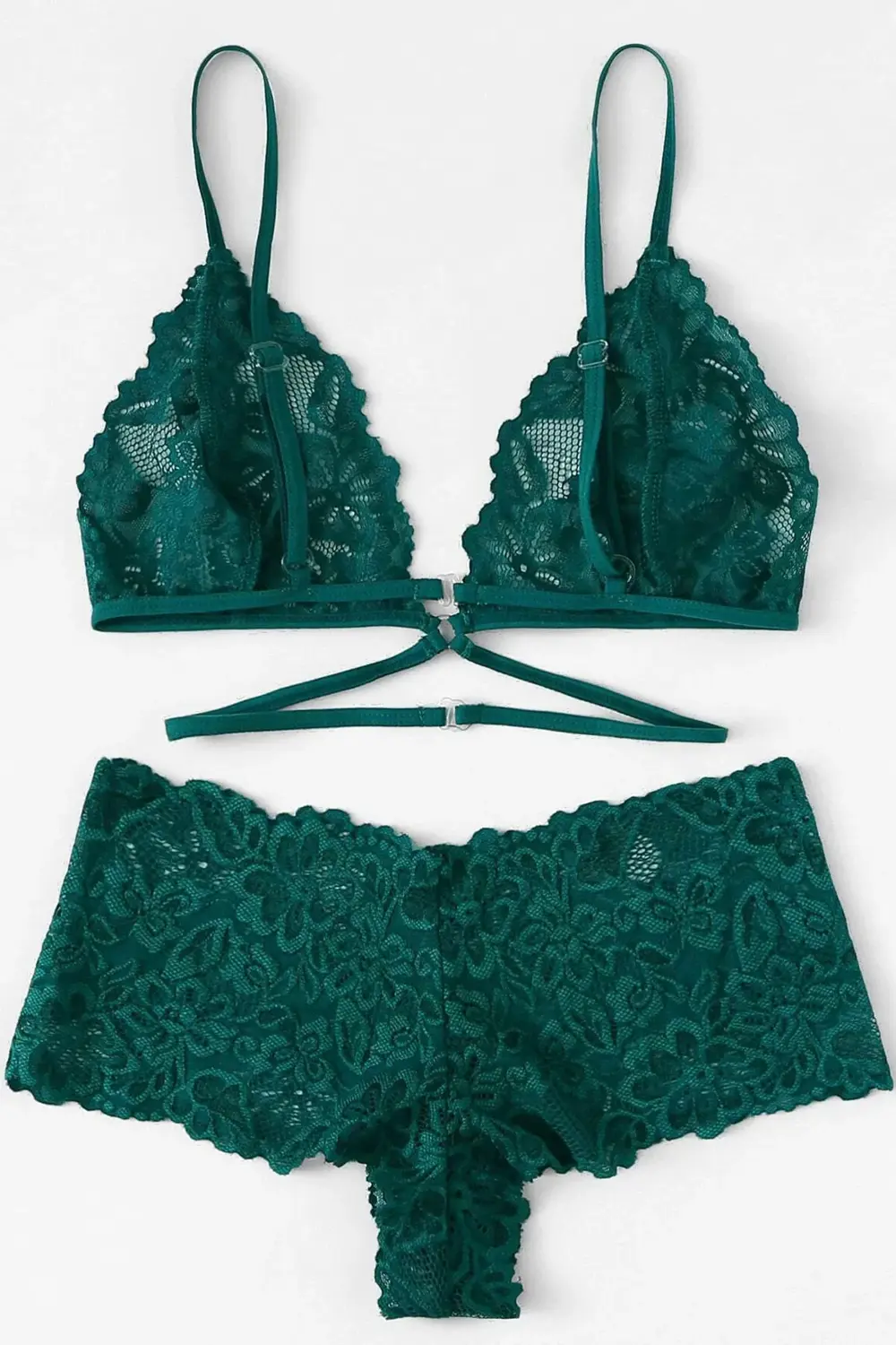 Pilelistore Kadın Yeşil Özel Şık Sütyen Külot Takımı
