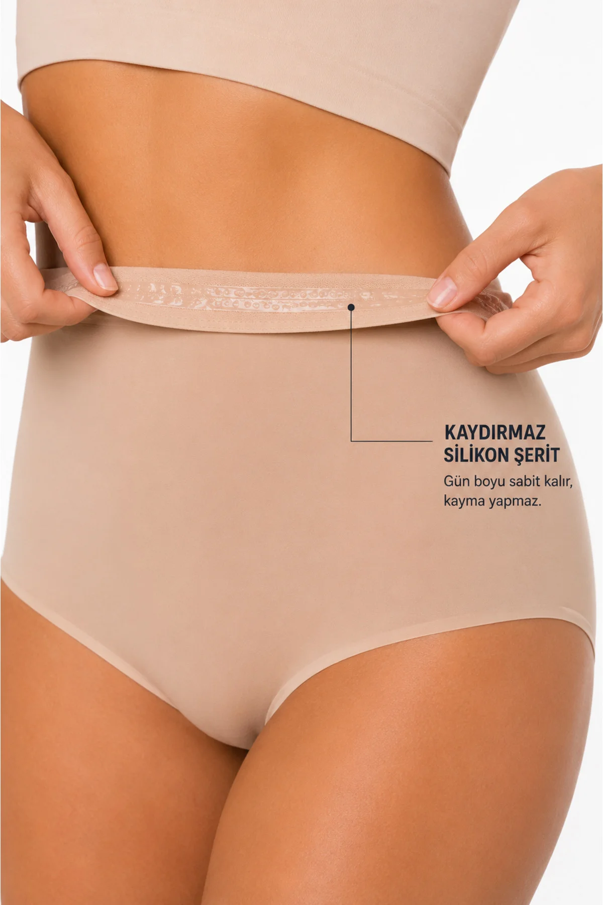 Kadın Yüksek Bel Toparlayıcı Korse Slip – 2 Beden İnce Gösteren Dikişsiz Göbek Toparlayıcı