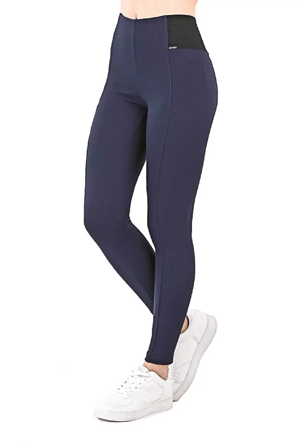 Kadın Yüksek Bel Uzun Tayt Lacivert