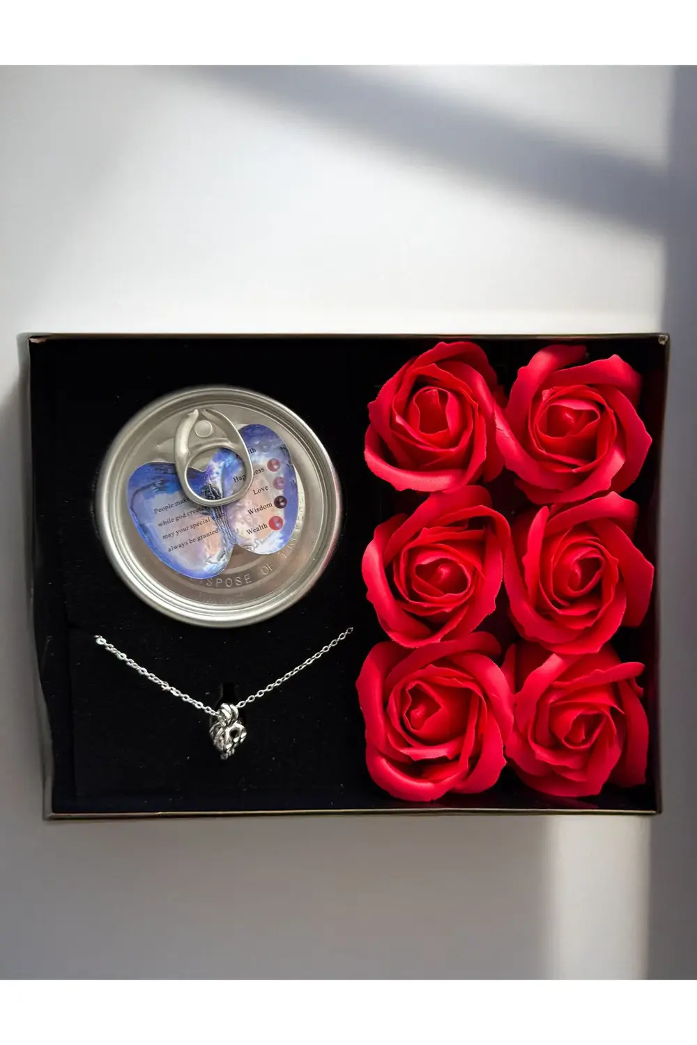 Kadina Hediye 25cm Mor Ayıcık ve İstiridye İçinde İnci Kolye Kırm