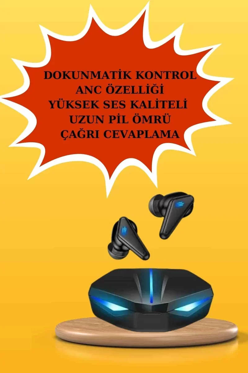 Kadınlar İçin Dokunmatik Ekran Akıllı Saat ve Kablosuz Bluetooth Kulaklık Seti - ANC ve 117 Spor Modu