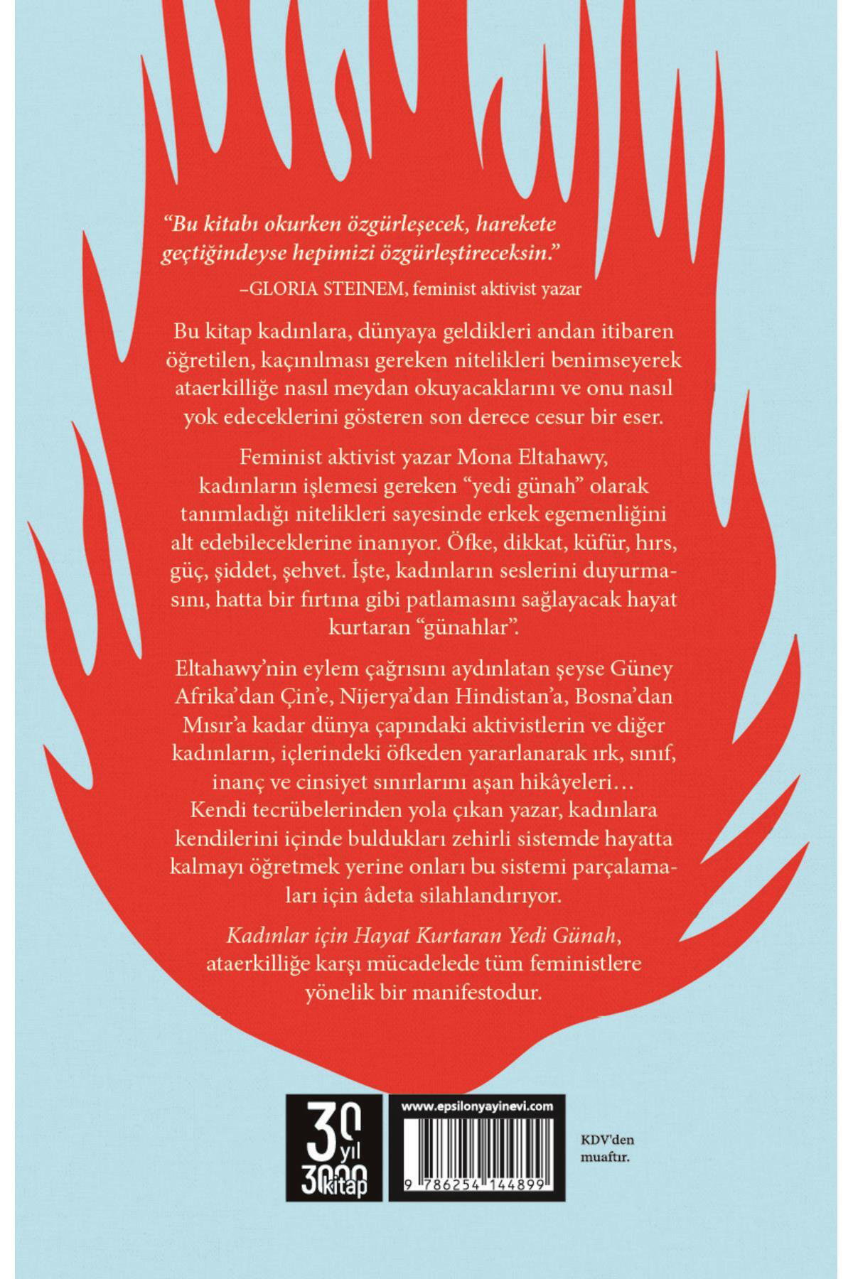 Epsilon Yayınevi Kadınlar İçin Hayat Kurtaran Yedi Günah Mona Eltahawy